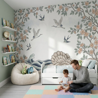 White Background Wallpaper Minimal Removable Neutral Wall Decor