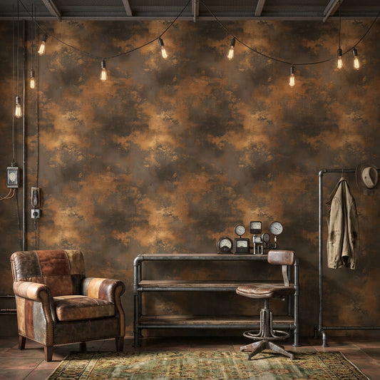 Rust Patina Wallpaper Abstract Texture Industrial Wall Decorative Mural
