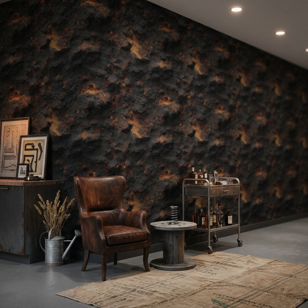 Grunge Texture Wallpaper Industrial Abstract Removable Wall Decor