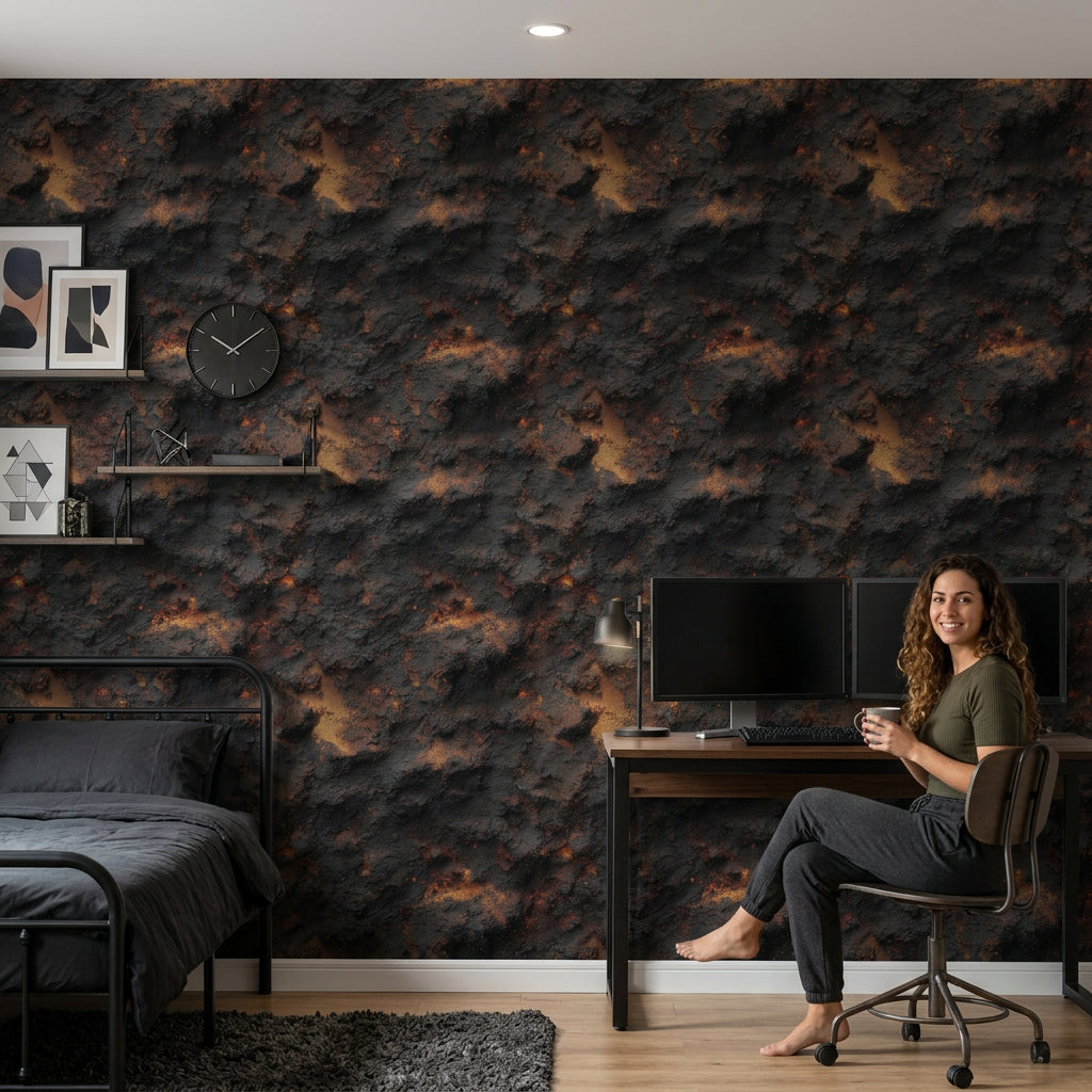 Grunge Texture Wallpaper Industrial Abstract Removable Wall Decor