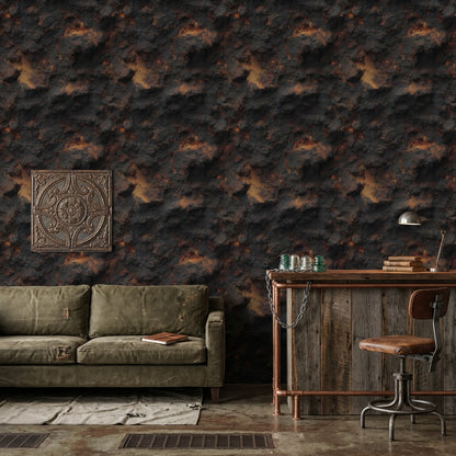 Grunge Texture Wallpaper Industrial Abstract Removable Wall Decor