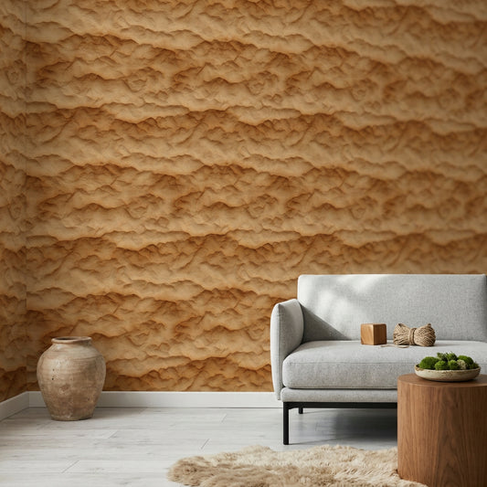 Abstract Terrain Wallpaper Topographic Contours Sand Dunes Decorative Mural