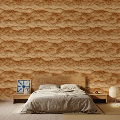 Abstract Terrain Wallpaper Topographic Contours Sand Dunes Decorative Mural