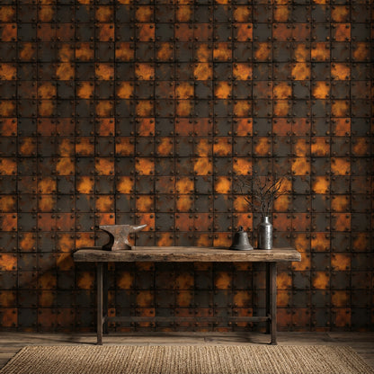 Grunge Texture Wallpaper Industrial Rust Removable Wall Decor