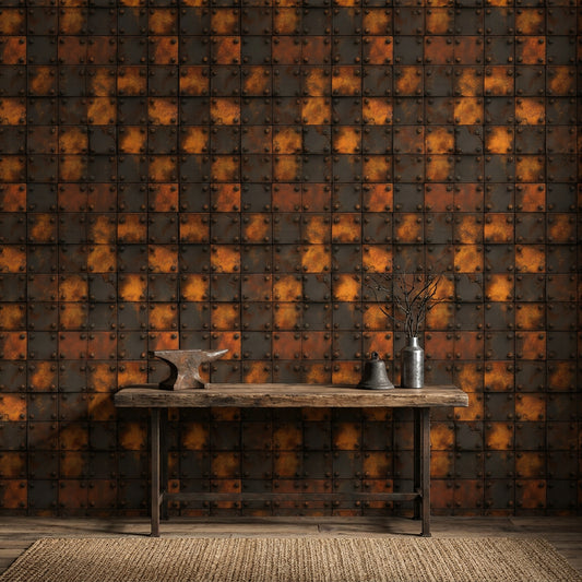 Grunge Texture Wallpaper Industrial Rust Removable Wall Decor