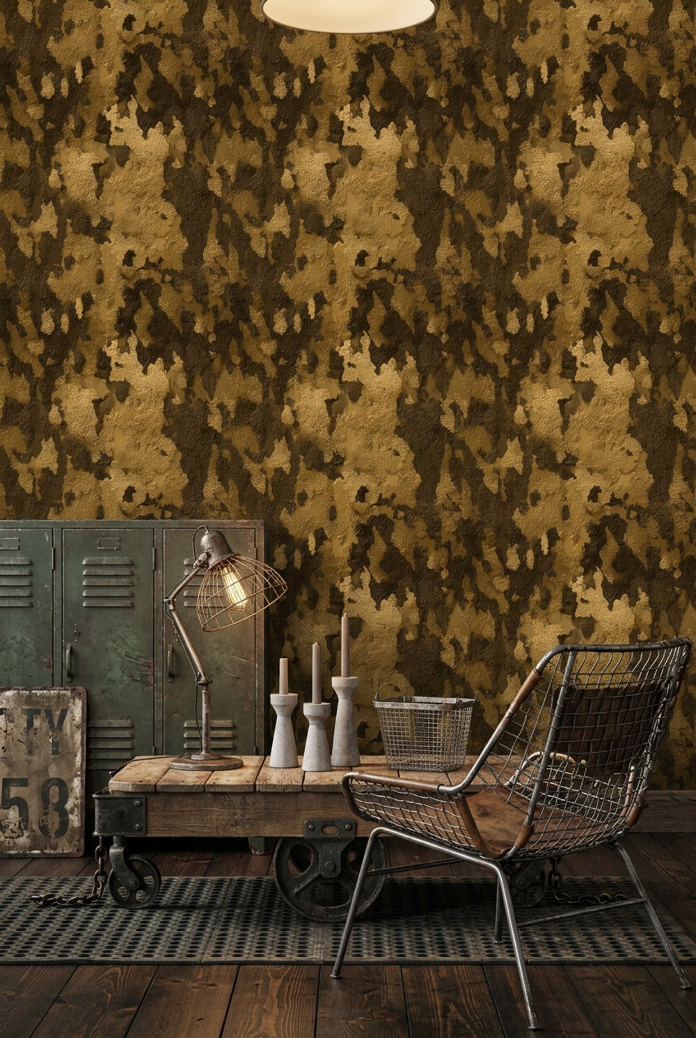 Abstract Texture Wallpaper Distressed Plaster Removable Peeling Paint Wall Decor