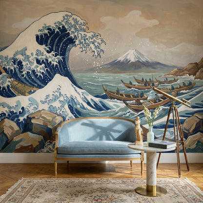 Cloudy Sky Wallpaper Overcast Removable Stormy Horizon Wall Decor