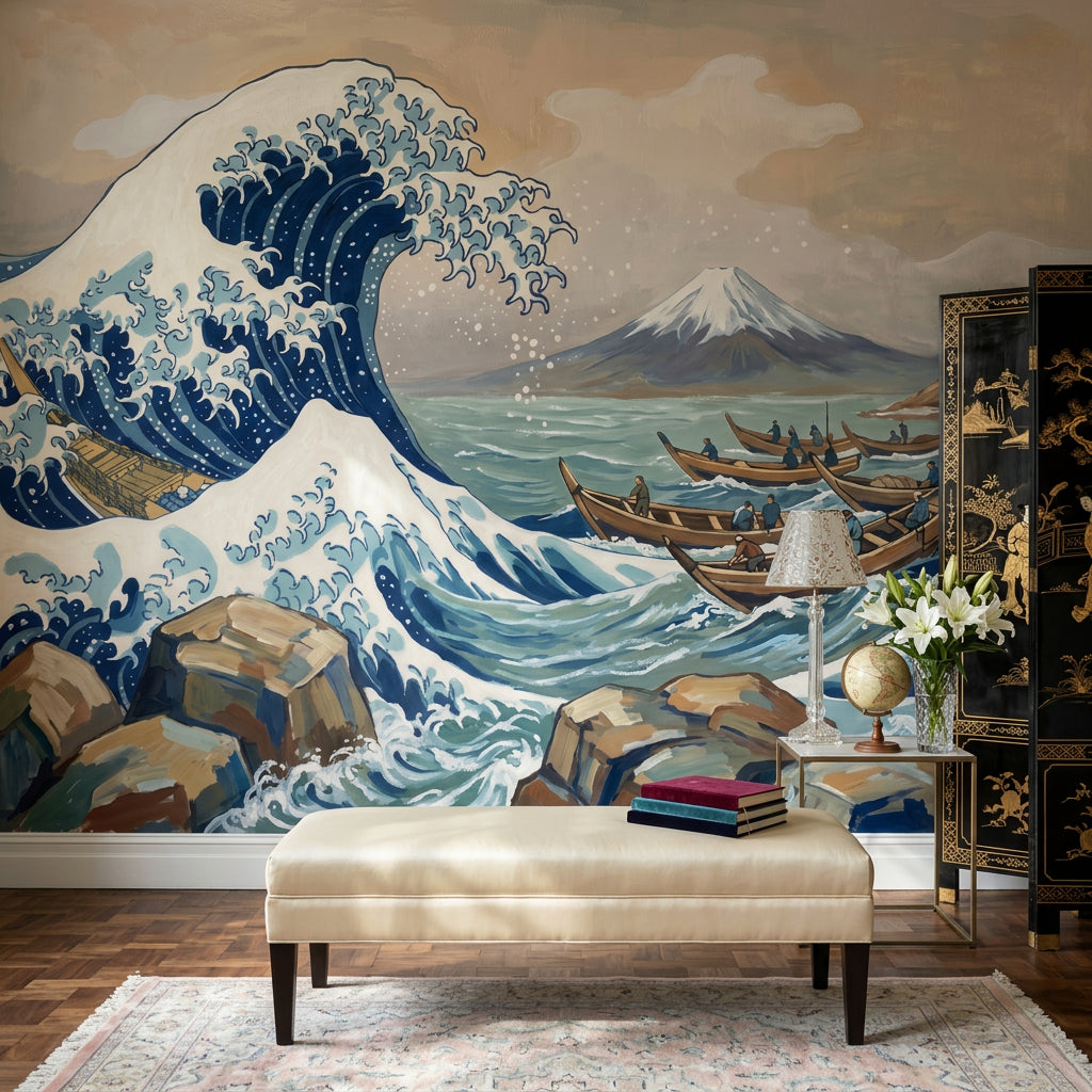 Cloudy Sky Wallpaper Overcast Removable Stormy Horizon Wall Decor