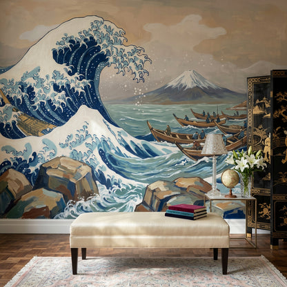 Cloudy Sky Wallpaper Overcast Removable Stormy Horizon Wall Decor