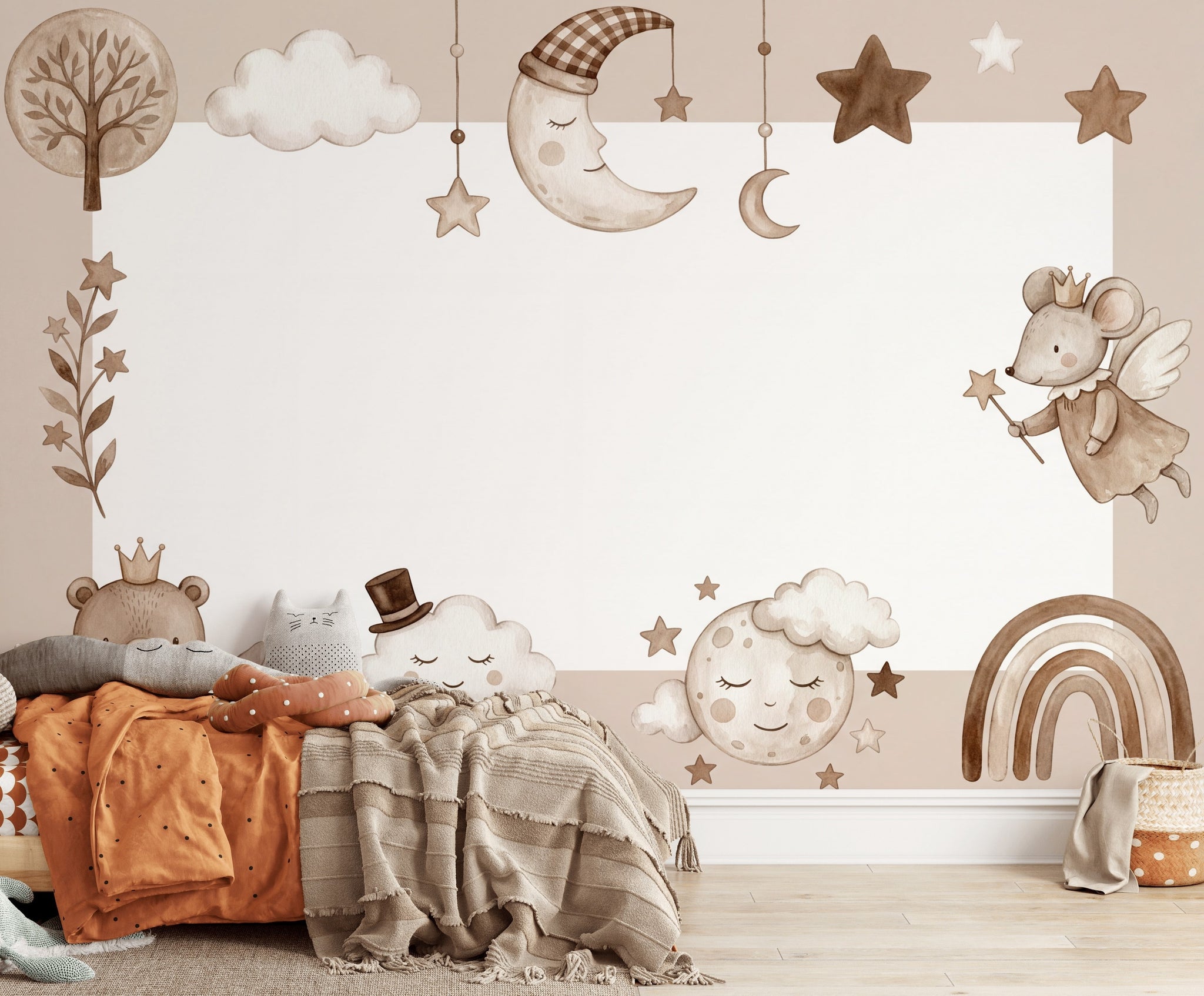Tree Silhouette Wallpaper Woodland Nursery Wall Mural