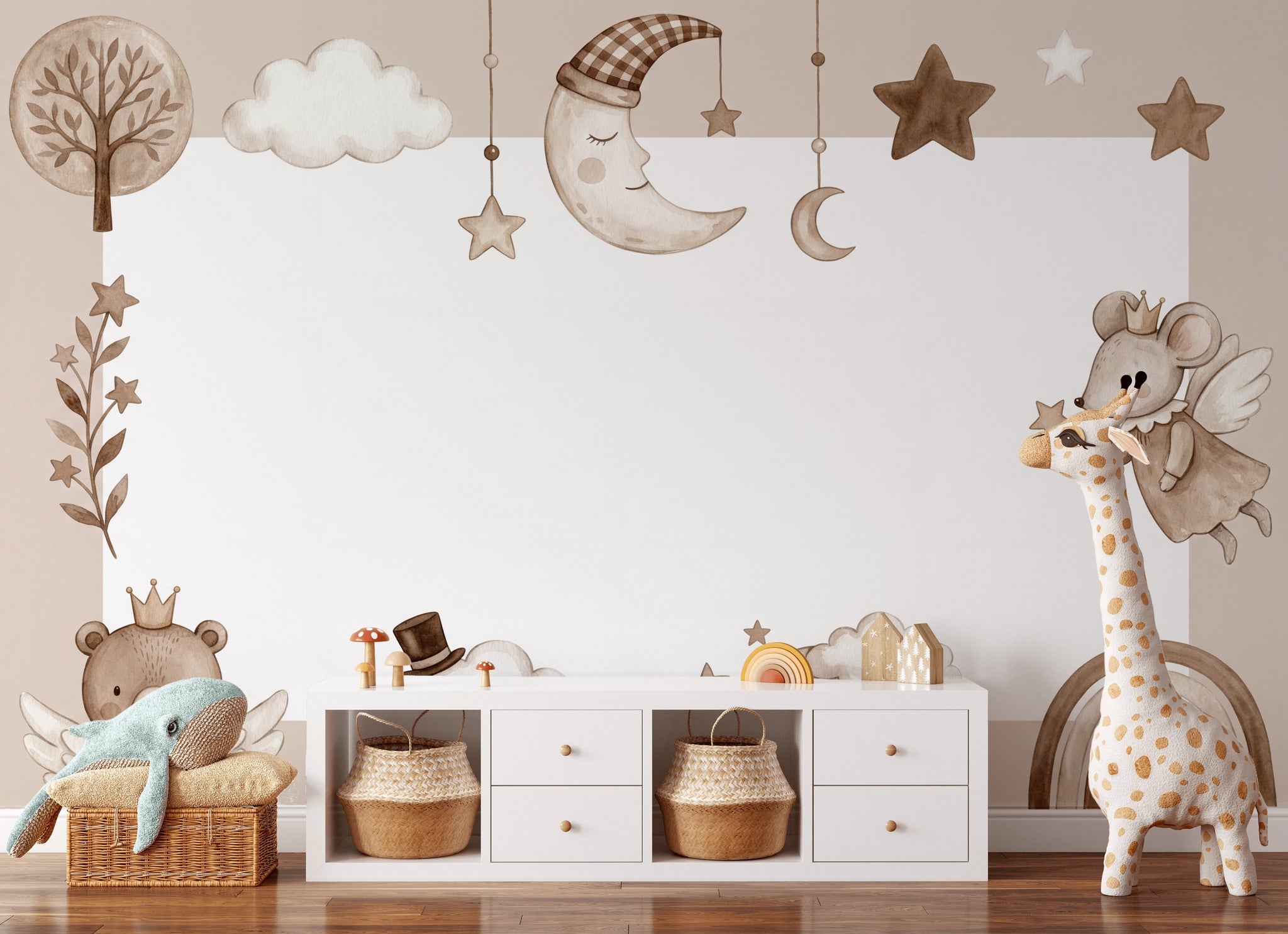 Tree Silhouette Wallpaper Woodland Nursery Wall Mural