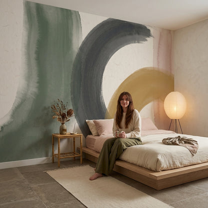 Watercolor Texture Wallpaper Painterly Wash Removable Textured Paper Wall Decor