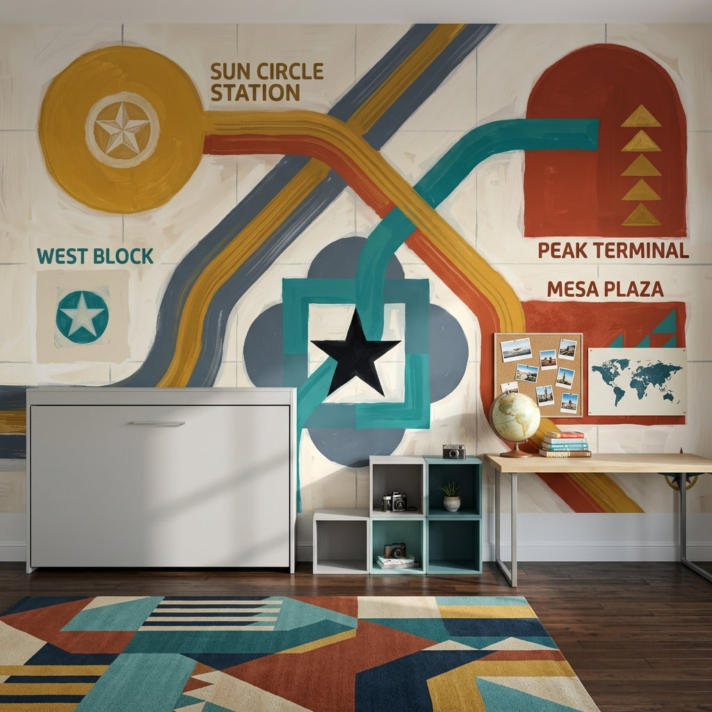 Mid Century Modern Wallpaper Retro Modern Wall Mural
