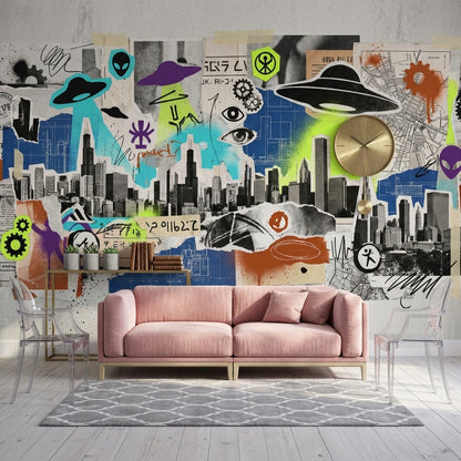 Poster Wall Wallpaper Paper Texture Urban Wall Mural