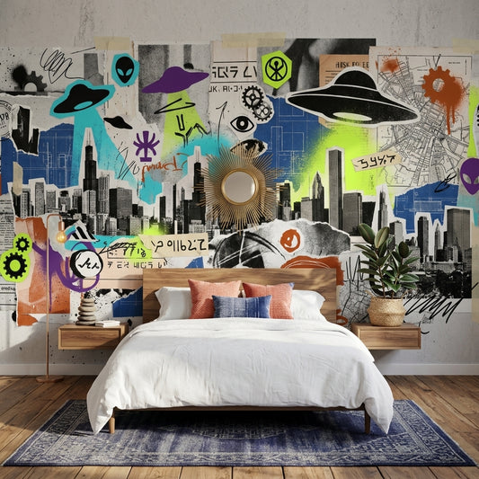 Poster Wall Wallpaper Paper Texture Urban Wall Mural