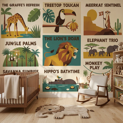 Mid Century Modern Wallpaper Retro Vintage Wall Mural
