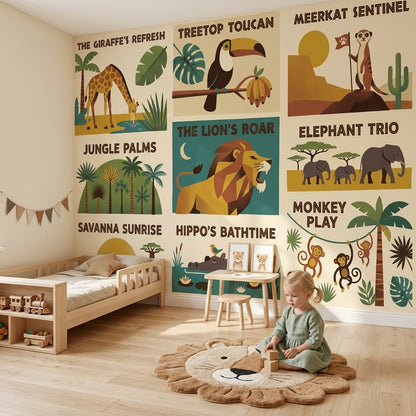 Mid Century Modern Wallpaper Retro Vintage Wall Mural