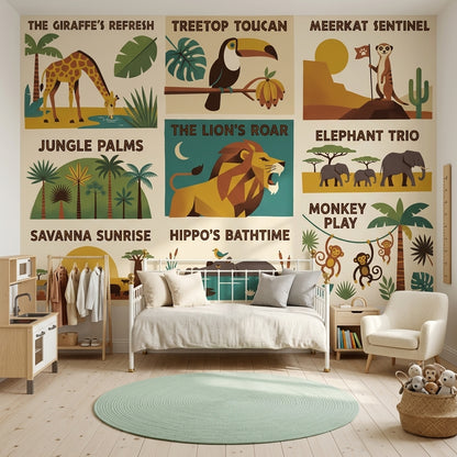 Mid Century Modern Wallpaper Retro Vintage Wall Mural