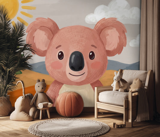 Kids Wallpaper Koala Australian Outback Removable Wall Decor