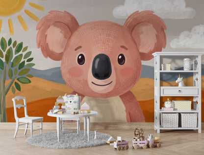 Kids Wallpaper Koala Australian Outback Removable Wall Decor