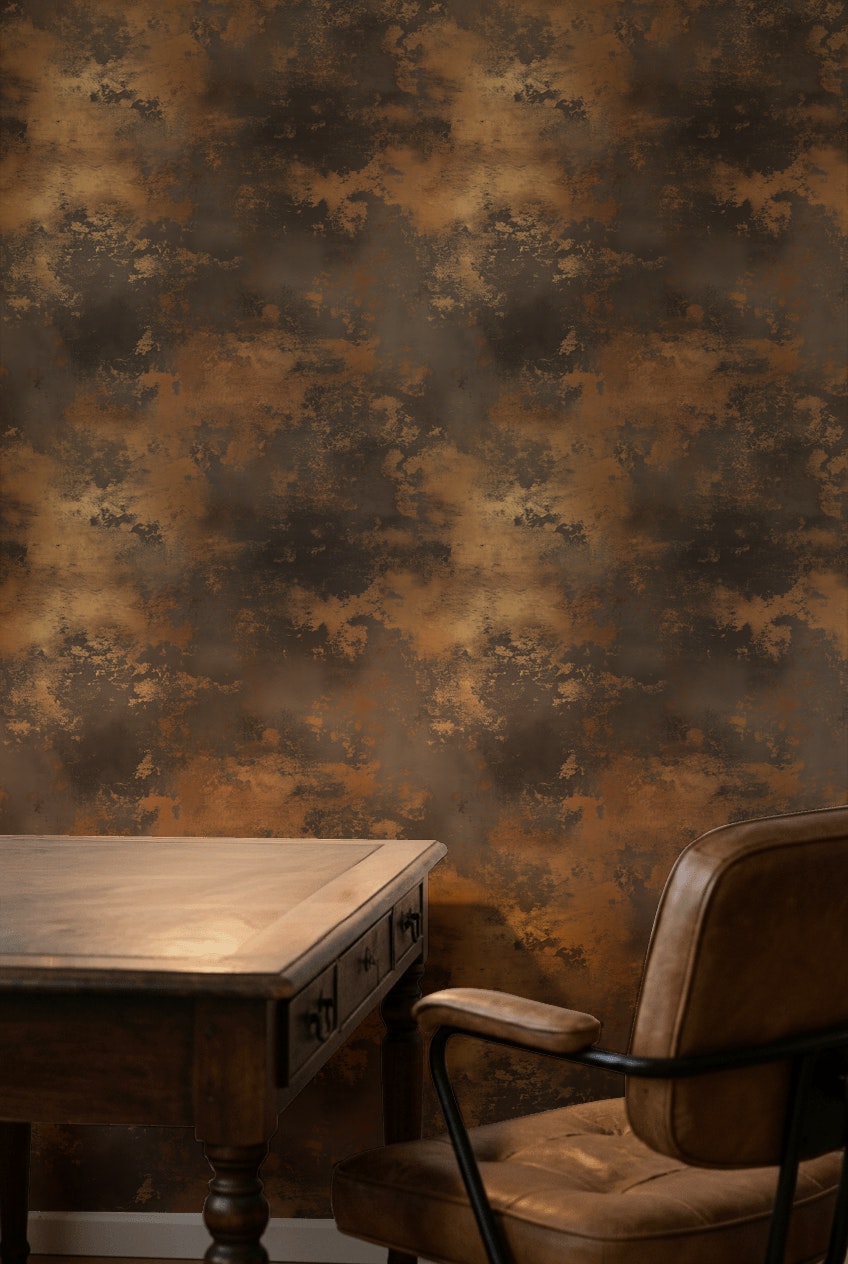Rust Patina Wallpaper Abstract Texture Industrial Wall Decorative Mural