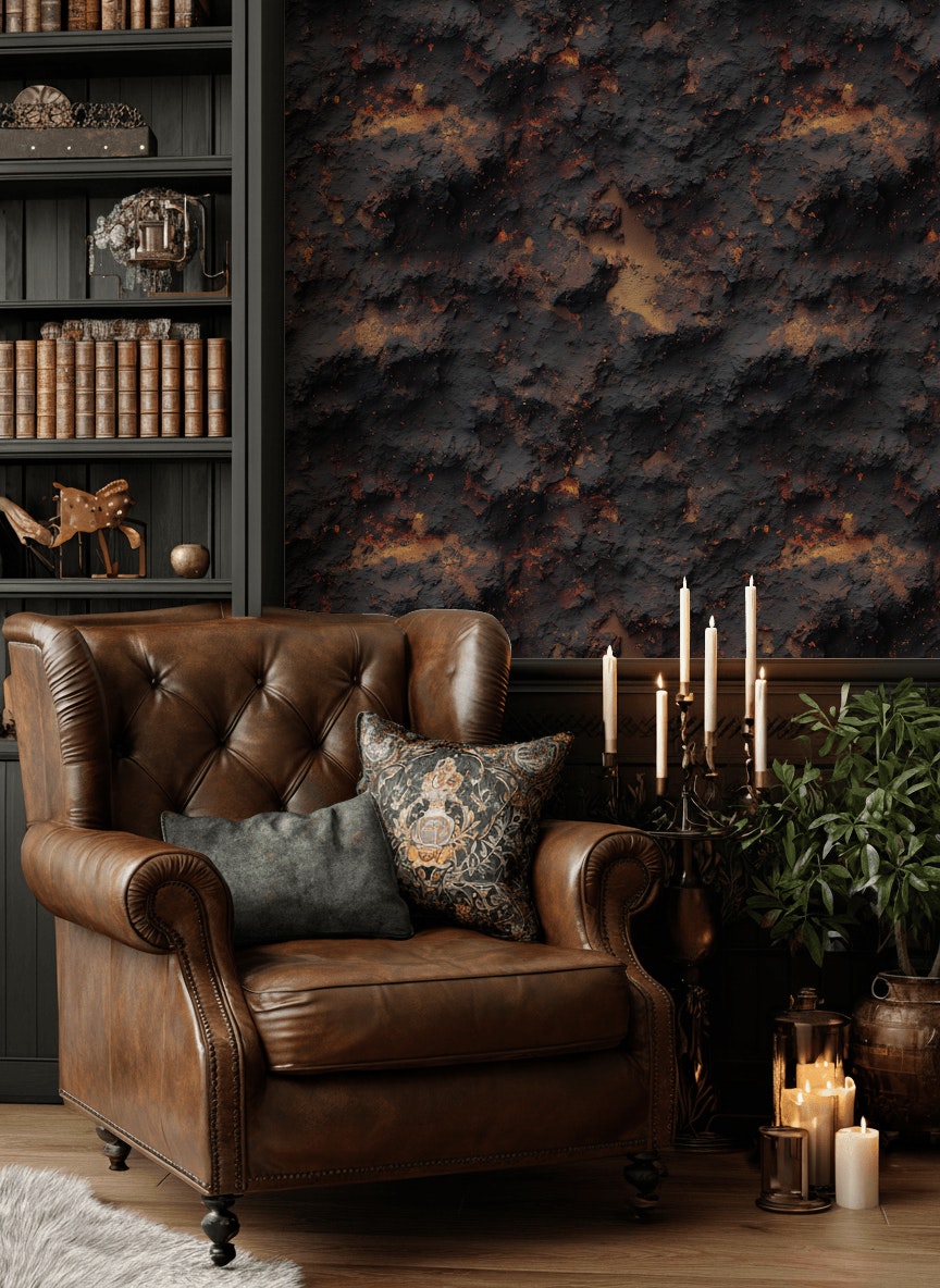 Grunge Texture Wallpaper Industrial Abstract Removable Wall Decor