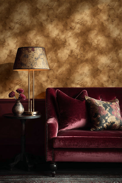 Marble Texture Wallpaper Stone Effect Warm Brown Decorative Mural