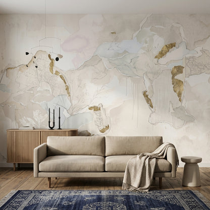 World Map Wallpaper World Map World Map Removable Wall Decor