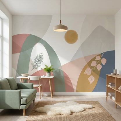 White Background Wallpaper Neutral Minimalist Removable Wall Decor