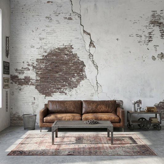 Distressed Wall Wallpaper Peeling Paint Exposed Brick Removable Wall Decor