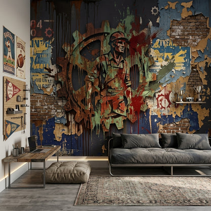 Brick Wall Wallpaper Posters Wall Mural