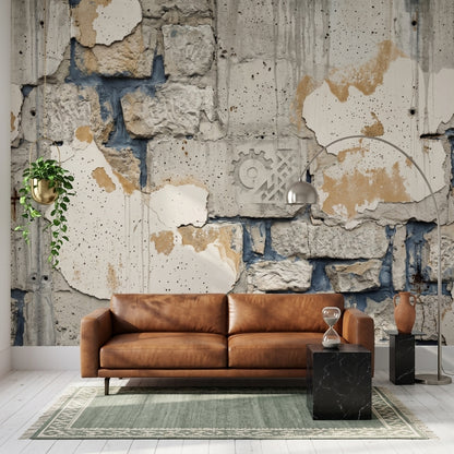 Concrete Texture Wallpaper Industrial Removable Urban Wall Decor