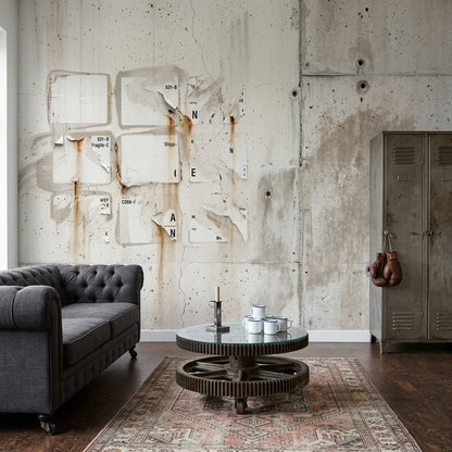 Concrete Wall Wallpaper Cement Surface Industrial Removable Wall Decor