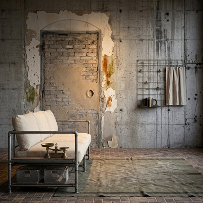 Concrete Wall Wallpaper Industrial Rustic Removable Wall Decor