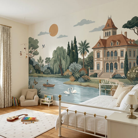 Lake Wallpaper Villa Removable Landscape Wall Decor