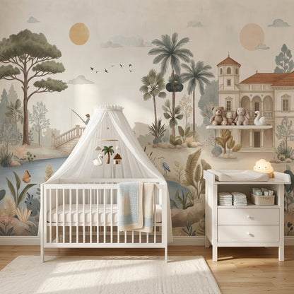 Walls Wallpaper Landscape River Removable Wall Decor