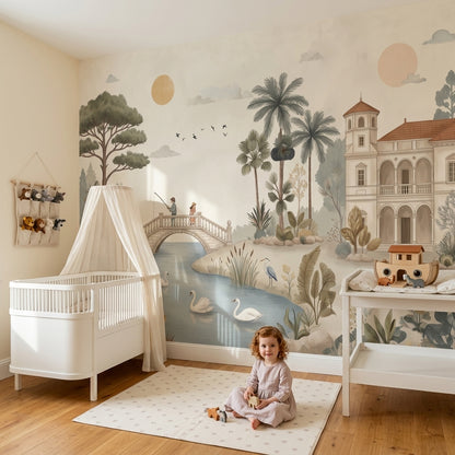 Walls Wallpaper Landscape River Removable Wall Decor
