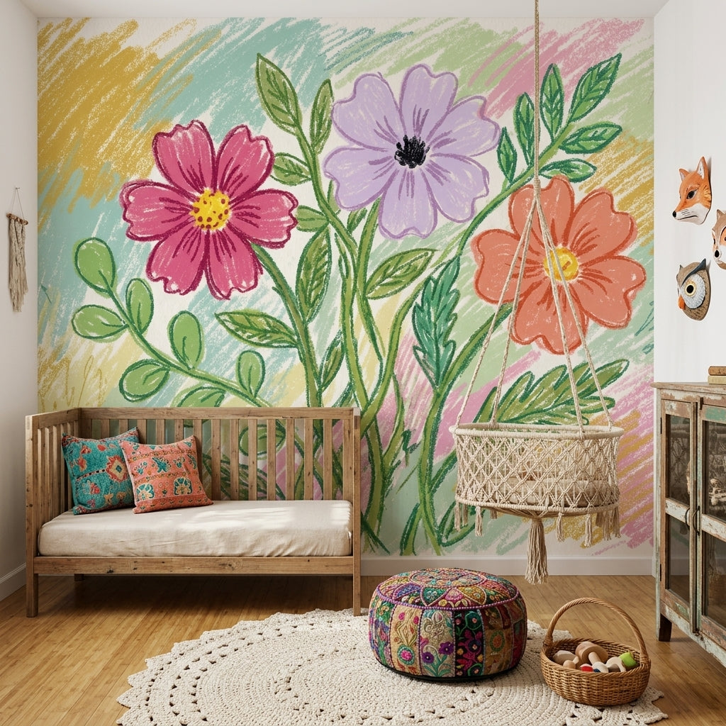 White Background Wallpaper Light Pastel Wall Mural