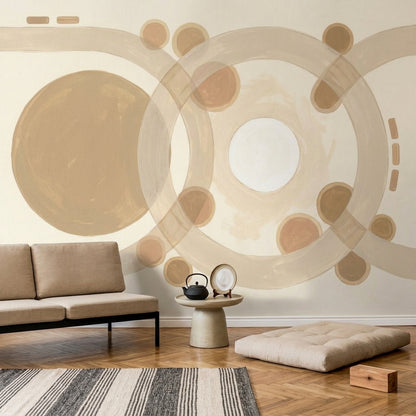 Watercolor Texture Wallpaper Neutral Tones Abstract Removable Wall Decor