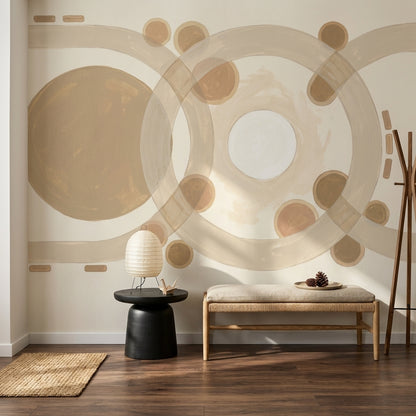 Watercolor Texture Wallpaper Neutral Tones Abstract Removable Wall Decor