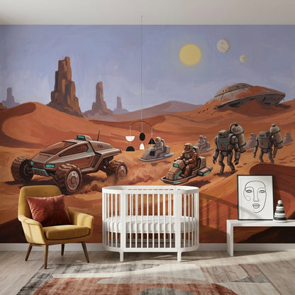 Sci Fi Desert Wallpaper Alien Landscape Sand Dunes Wall Mural