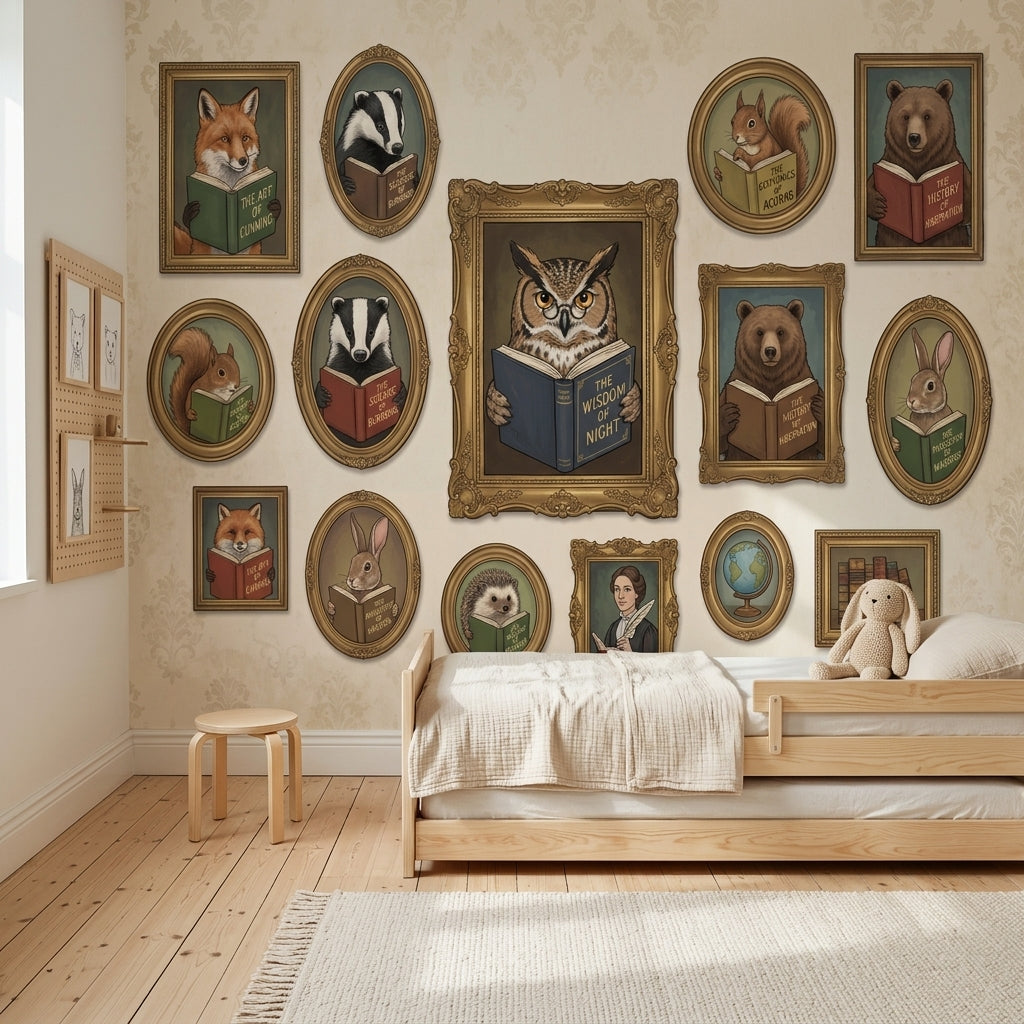 Walls Wallpaper Gallery Library Wall Mural