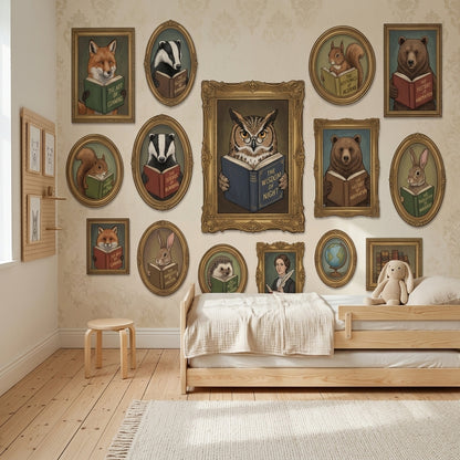 Walls Wallpaper Gallery Library Wall Mural