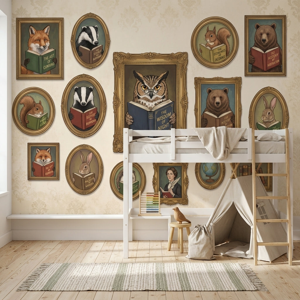 Walls Wallpaper Gallery Library Wall Mural