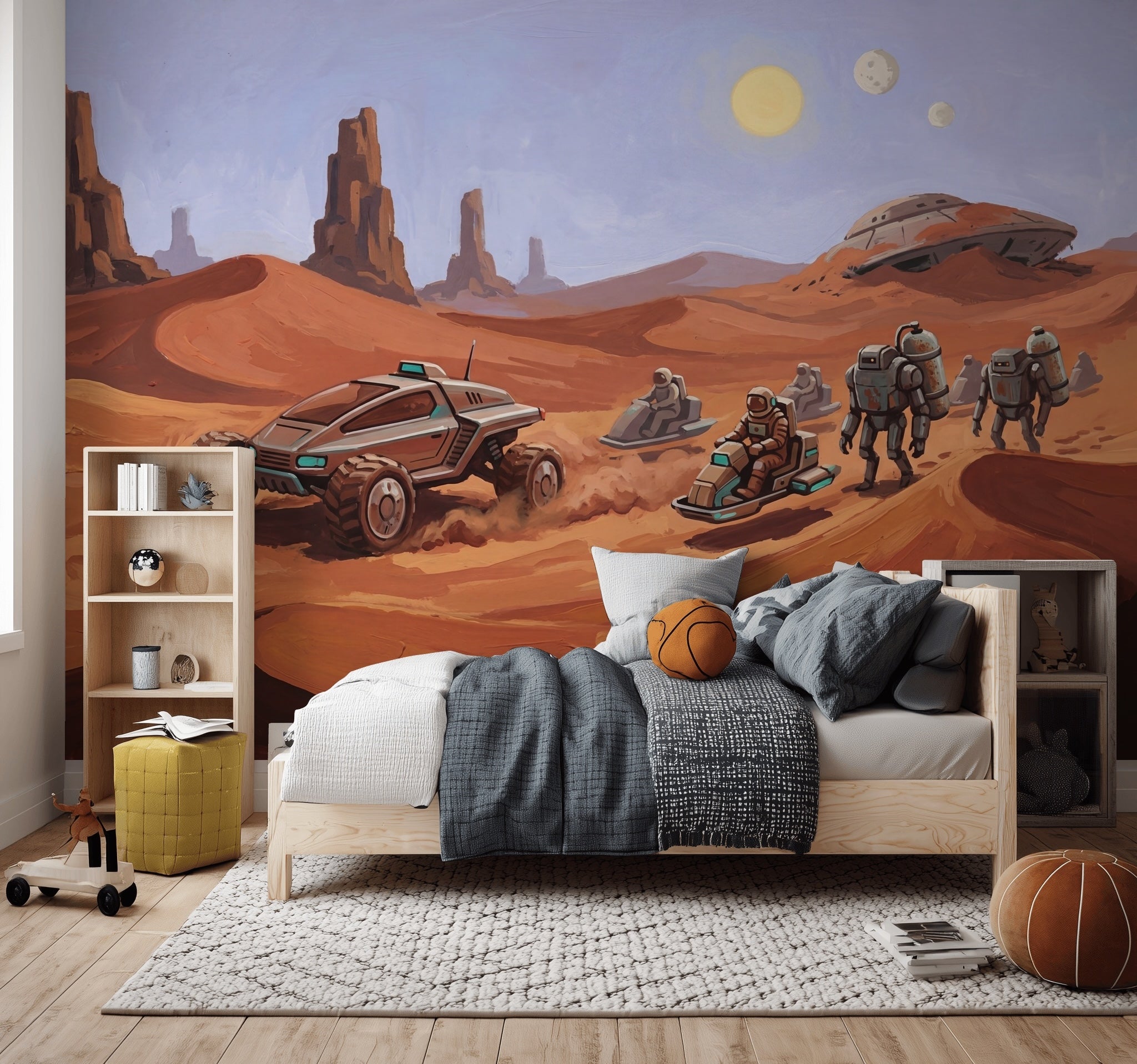 Sci Fi Desert Wallpaper Alien Landscape Sand Dunes Wall Mural