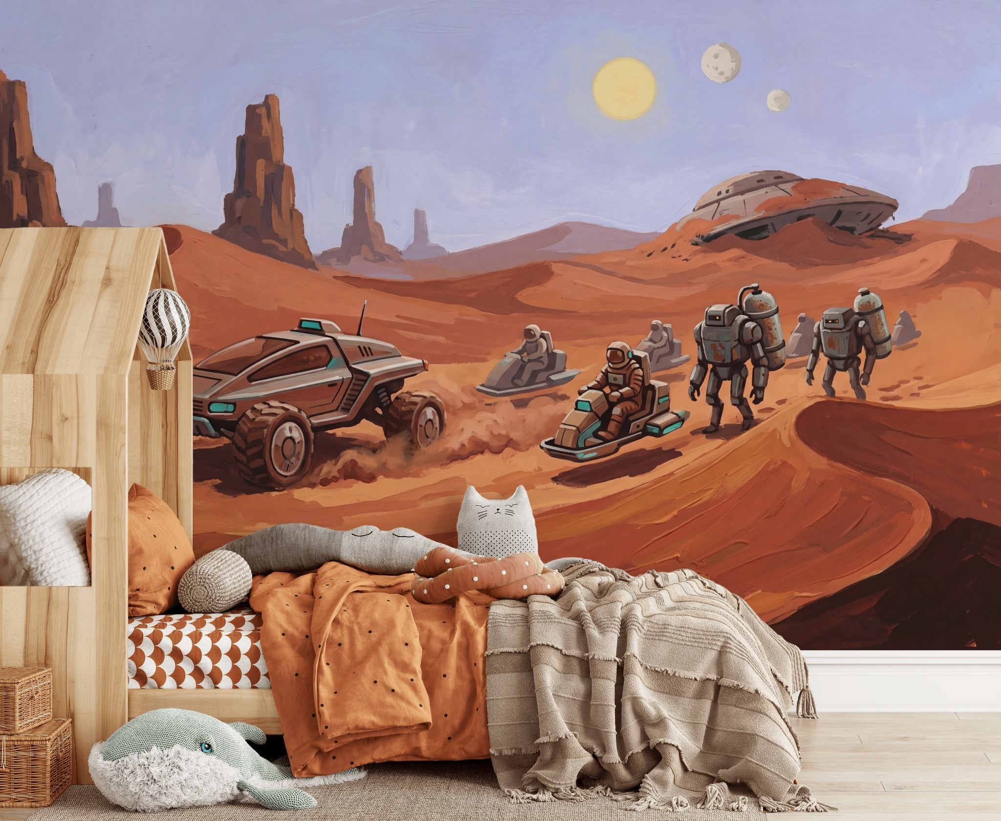 Sci Fi Desert Wallpaper Alien Landscape Sand Dunes Wall Mural