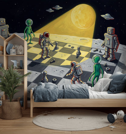Mid Century Modern Wallpaper Retro Space Wall Mural