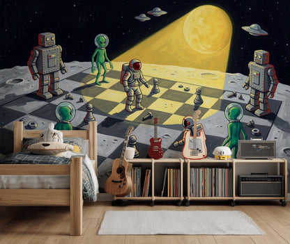 Mid Century Modern Wallpaper Retro Space Wall Mural