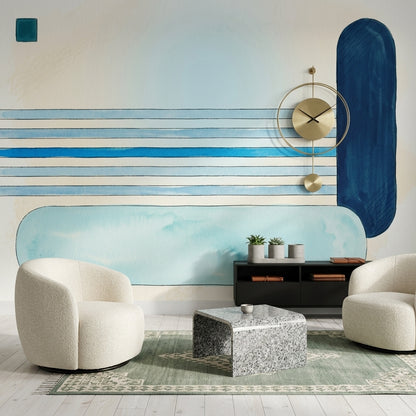Watercolor Texture Wallpaper Minimal Removable Abstract Wall Decor