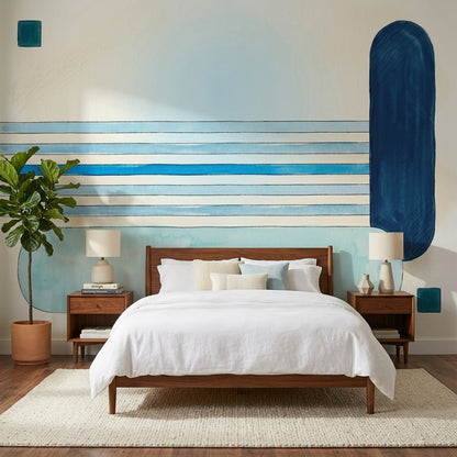 Watercolor Texture Wallpaper Minimal Removable Abstract Wall Decor